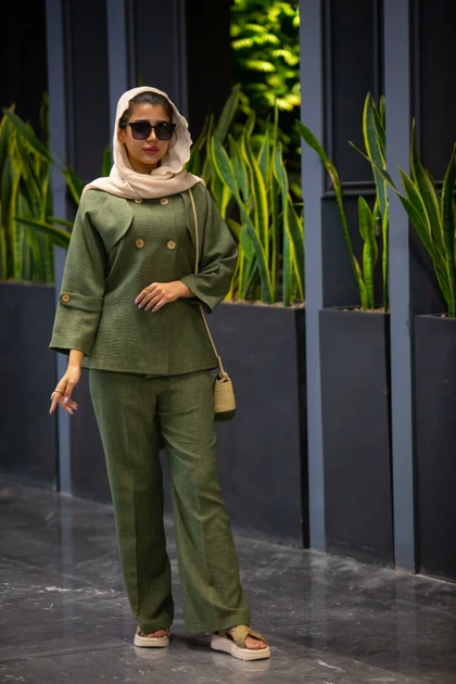 مانتو شلوار اسلپ پالیز