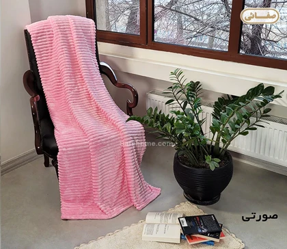 پتو مسافرتی دو نفره ژله ای خطی درجه یک