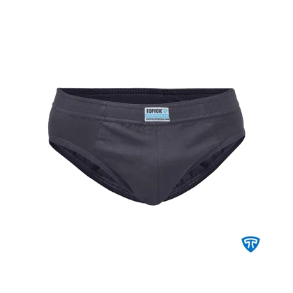 شورت اسلیپ پنبه کش لیفه ای (پک 3 عددی) زغالی