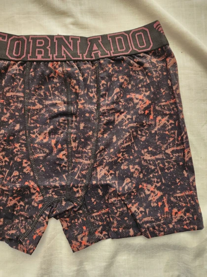شورت نخی پادار باکسر مردانه TORNADO ترک کد: 001