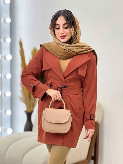 بارانی چهار دکمه آستین بند دار