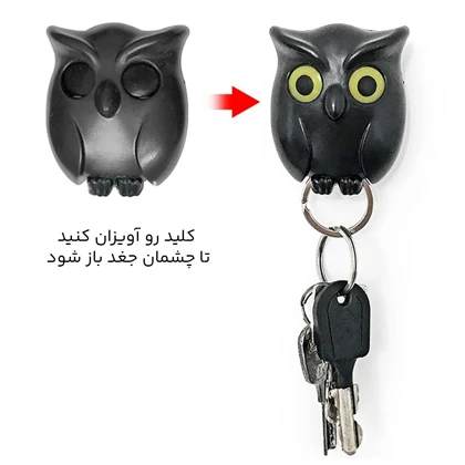 جاکلیدی فانتزی دیواری طرح جغد Night Owl KeyHolder