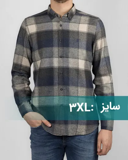 پیراهن پشمی مردانه vk99094