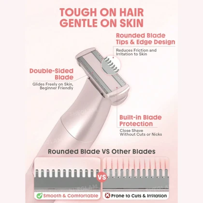 ماشین اصلاح بدن بانوان شیگلم SHEGLAM اصل مدل SGH-SBER-01 ضد آب