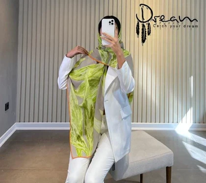 روسری طرح برگ