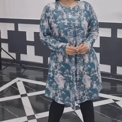 تونیک زنانه دو تیکه کریشه عیدانه