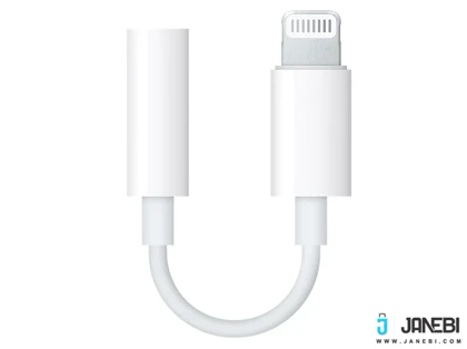 تبدیل اصلی لایتنینگ به aux جک 3.5 میلیمتری اپل Apple Lightning To 3.5mm Headphone Jack Adapter