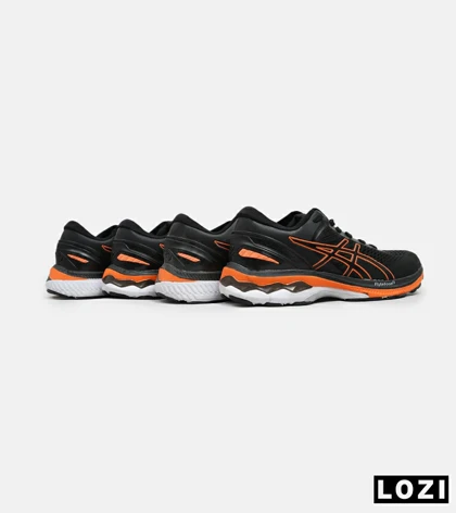 کتانی بزرگ پا مشکی نارنجی ASICS GEL-KAYANO 27