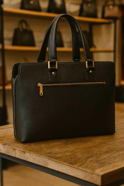 کیف اداری زنانه چرم طبیعی گاوی