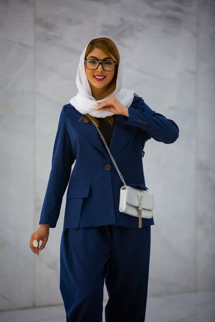 کت لینن دکوب چاک‌دار