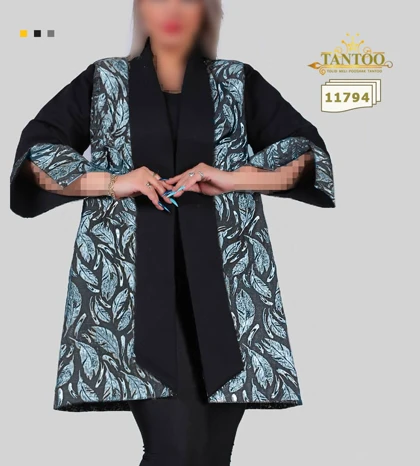 مانتو مجلسی زنانه سایز بزرگ کد 11794