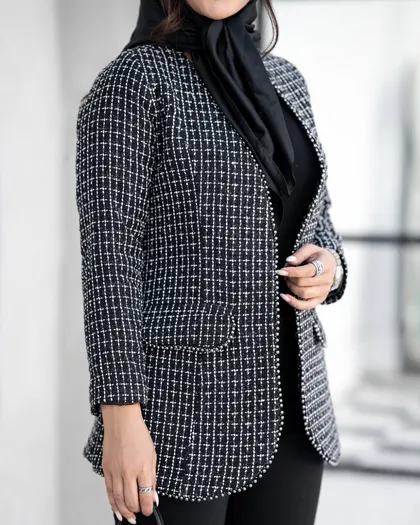 شنل مدل یقه 7 مرواریدی کد 2209