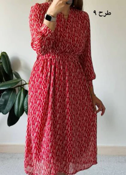 پیراهن حریر سرمه سری 10