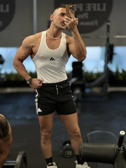 رکابی قهرمانی طرح ADIDAS بدنسازی سفید