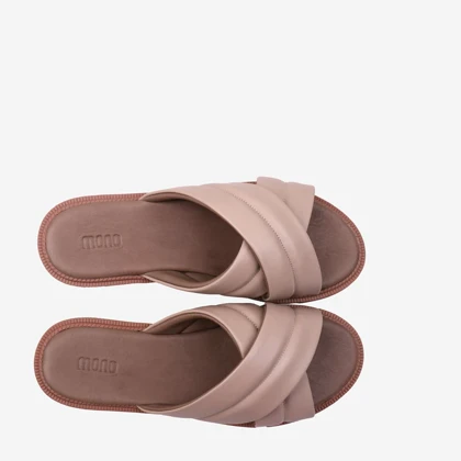 کفش صندل فلت چرم طبیعی زنانه مونو mono مدل J0120