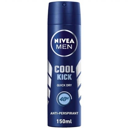 اسپری ضد تعریق مردانه نیوآ NIVEA MEN مدل 48H Cool Kick حجم 150ml