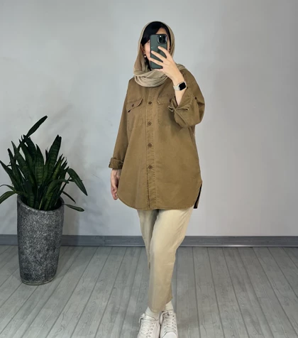 مانتو جین رنگی چشمه 1
