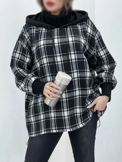 هودی چهارخونه پایین گت مهدیس