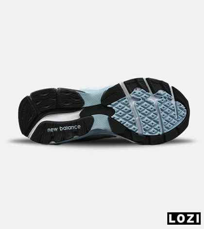 کفش کتانی مردانه و زنانه طوسی سفید آبی NEW BALANCE 990 مدل 8747