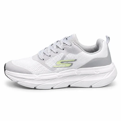کتانی خارجی مردانه مدل اسکیچرز سفید طوسی SKECHERS