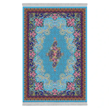 فرشینه از جنس پارچه هازان مخمل ترک طرح سنتی و مدرن برند دفه کد DAMG646