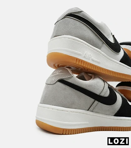 کفش مردانه و زنانه طوسی مشکی سفید NIKE AIR FORCE مدل 5345