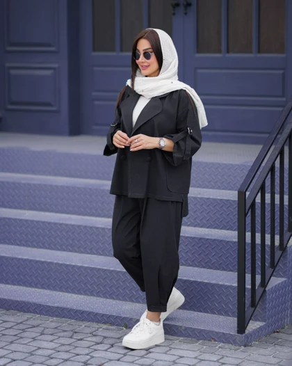 کت و شلوار سنبادی پشت بلند کد 801