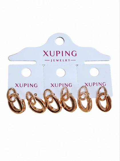 گوشواره xuping طرح طلا کد pux14 رنگ ثابت هورآن مارکت