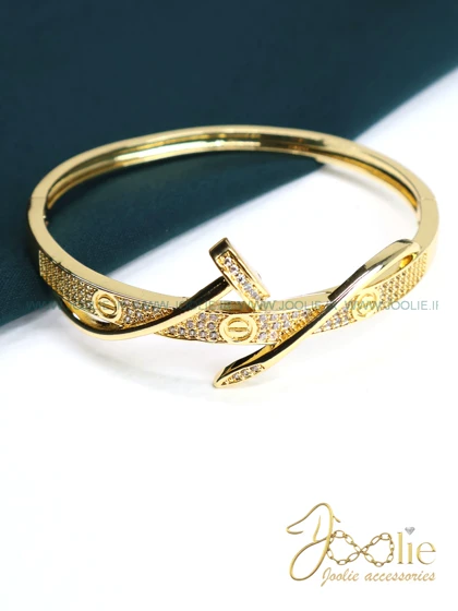 دستبند زنانه طرح طلا میخ کارتیه Cartie کد B2187