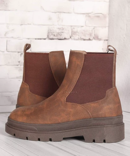 نیم بوت مردانه بدون بند و زیپ‌دار 1094