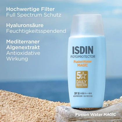 ضد آفتاب فوق العاده سبک فیوژن واتر مجیک ایزدین با SPF 50