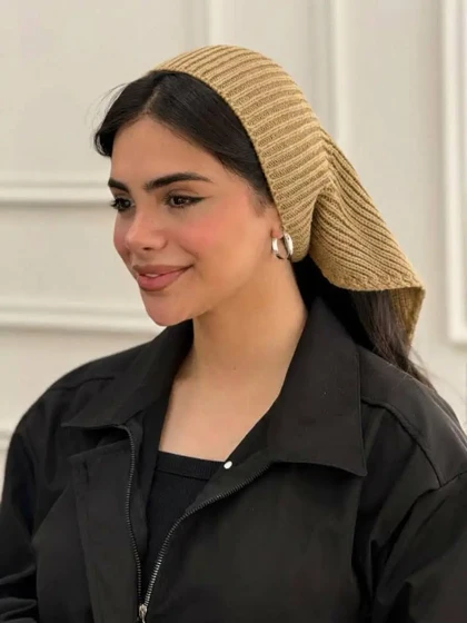 اسکارف کلاهی بافت