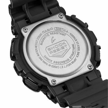 ساعت مچی مردانه کاسیو جی‌شاک (Casio G-Shock) مدل GA-100RGB-1ADR (طراحی گیمینگ و صفحه چندرنگ RGB)