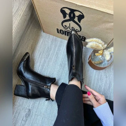 نیم بوت پاشنه جلو زیپ _ 1271