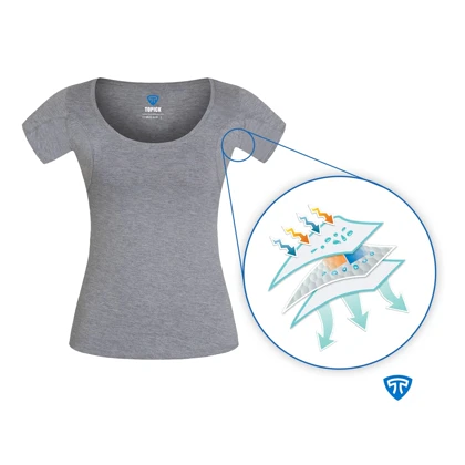 تیشرت ضد تعریق زنانه ملانژ