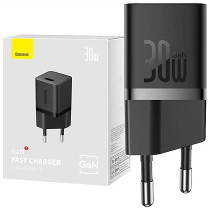 شارژر دیواری تایپ سی شارژ سریع 30 وات بیسوس CCGAN30E5-M BS-CCGN070401