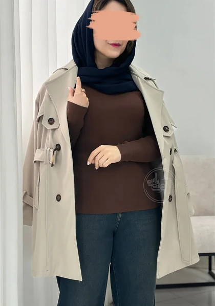 بلوز کبریتی شکلاتی