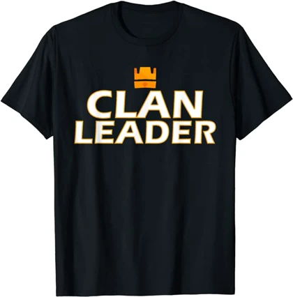 تیشرت با طرح Leader clan کلش اف کلنز