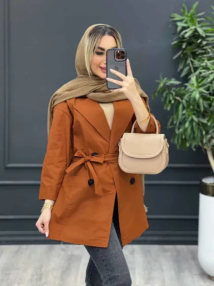 مانتو لینن اسلپ چهاردکمه