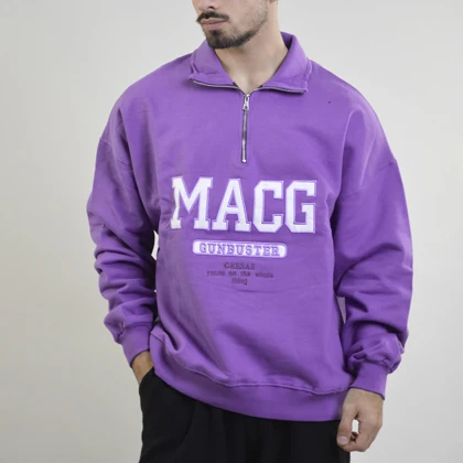 دورس نیم زیپ اسپرت مگ مدل VLS-4H0813 بنفش