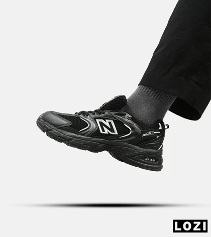 کفش کتانی مردانه و زنانه مشکی NEW BALANCE 530 مدل 3141