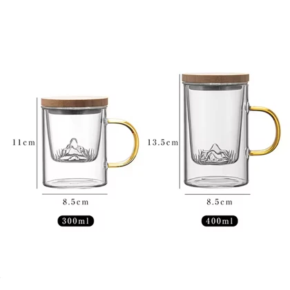 لیوان دمنوش در دو حجم