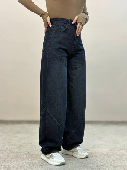 شلوار جین بالنی سورمه ای 3869