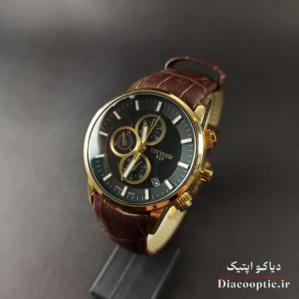 ساعت مچی زنانه موتور ژاپن برند سیتیزن مدل DO1216 بند چرمی