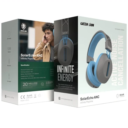 هدفون بلوتوثی گرین لاین Green Lion مدل GL-HP44 با شارژ خورشیدی