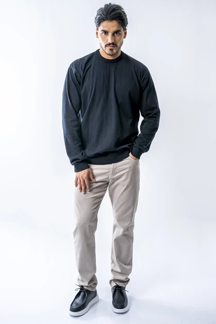 بافت آستین بلند بیسیک مردانه