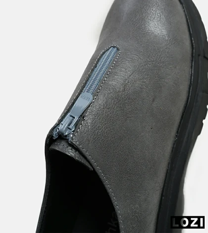 کفش کتانی مردانه طوسی BERSHKA مدل 6241