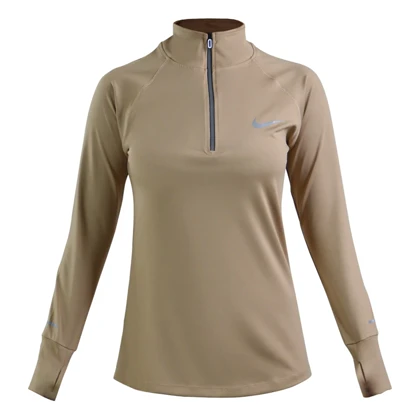 استرج نیم زیپ زنانه نایک مدل SRN-2B1286 کرم