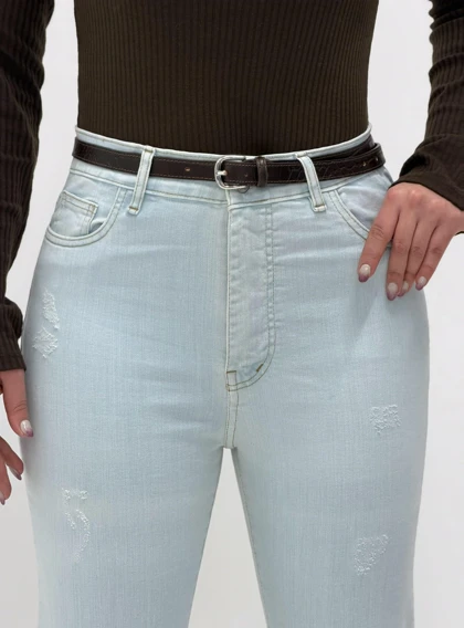 4004-شلوار بوت کات ترک ( ایراددار )