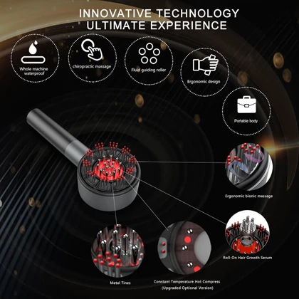 ماساژور پوست سر هوشمند مناسب برای رشد مو - smart massage comb